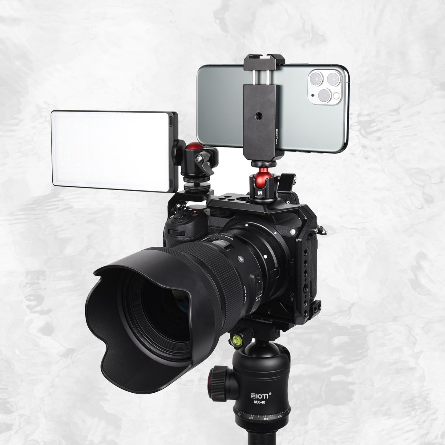 SIOTI Mini Ball Head, Mini Tripod Ball Head, 360 Degree Rotation+Tilting Adjusting, Compatiable with Digital Card Camera/Microphone/Cell Phone/Action Camera/Light LED(Ultra-Mini Ball Head)