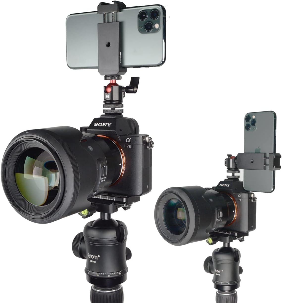 SIOTI Mini Ball Head Mount Adapter, Hot Shoe Mount, Compatible with Digital Card Camera/Microphone/Smart Phone/Action Camera/Flash/LCD (Mini Ball Head UM18)