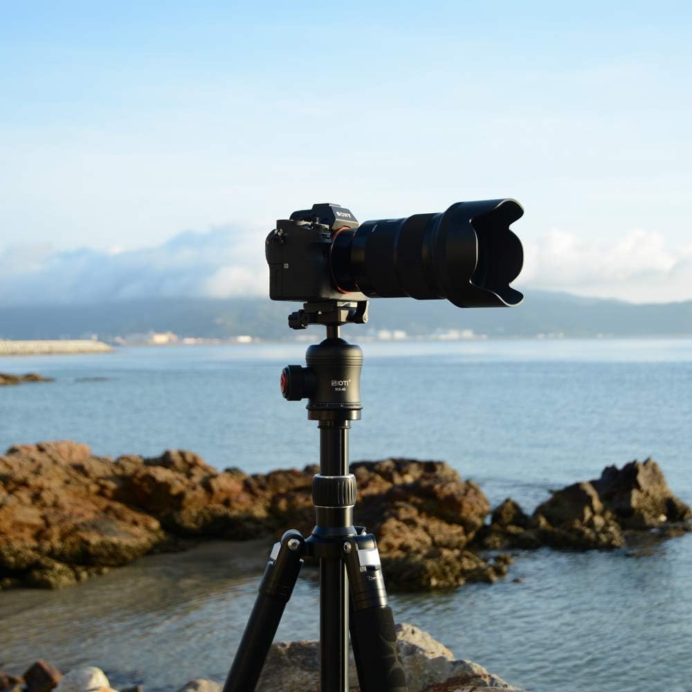SIOTI Ball Head Tripod Mount, Ball Head Camera Mount, Camera Tripod Mount for DSLR Camera, Mirrorless Camera, Camcorder, Telescope, Action Camera, Slider, Tripod (40mm Diameter Ball)