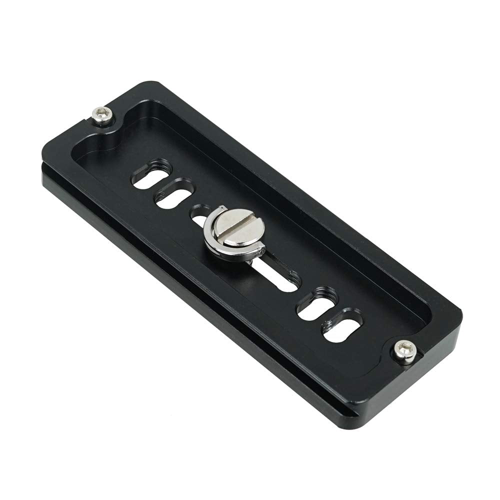 SIOTI Quick Release Plate, 100mm Universal QR Plate Adapter Mount, Compatiable with ARCA Swiss Design Clamp (QR Plate 100mm)