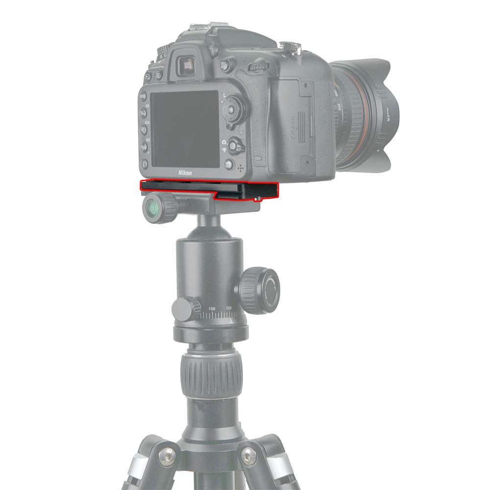 SIOTI Quick Release Plate, 100mm Universal QR Plate Adapter Mount, Compatiable with ARCA Swiss Design Clamp (QR Plate 100mm)