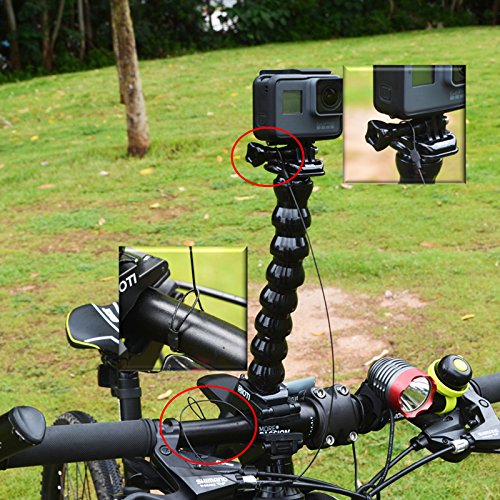 SIOTI Steel Tether Lanyard with 5PCS 12Inch for GoPro Hero 6/5/4/3+/3/2/1/Session,Action Camera and Other Applicable Equipment(12in)