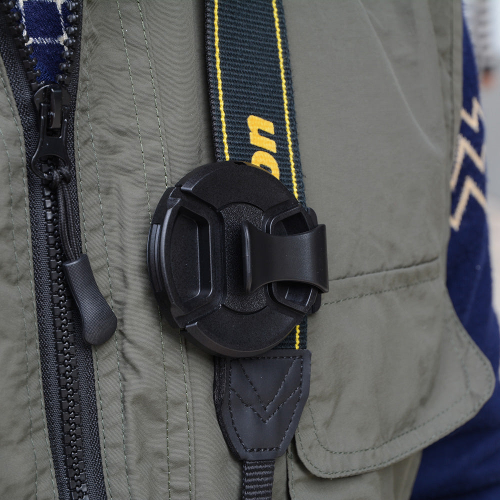 SIOTI 2pcs Lens Cap + Cap Clip + Cleaning Wiper
