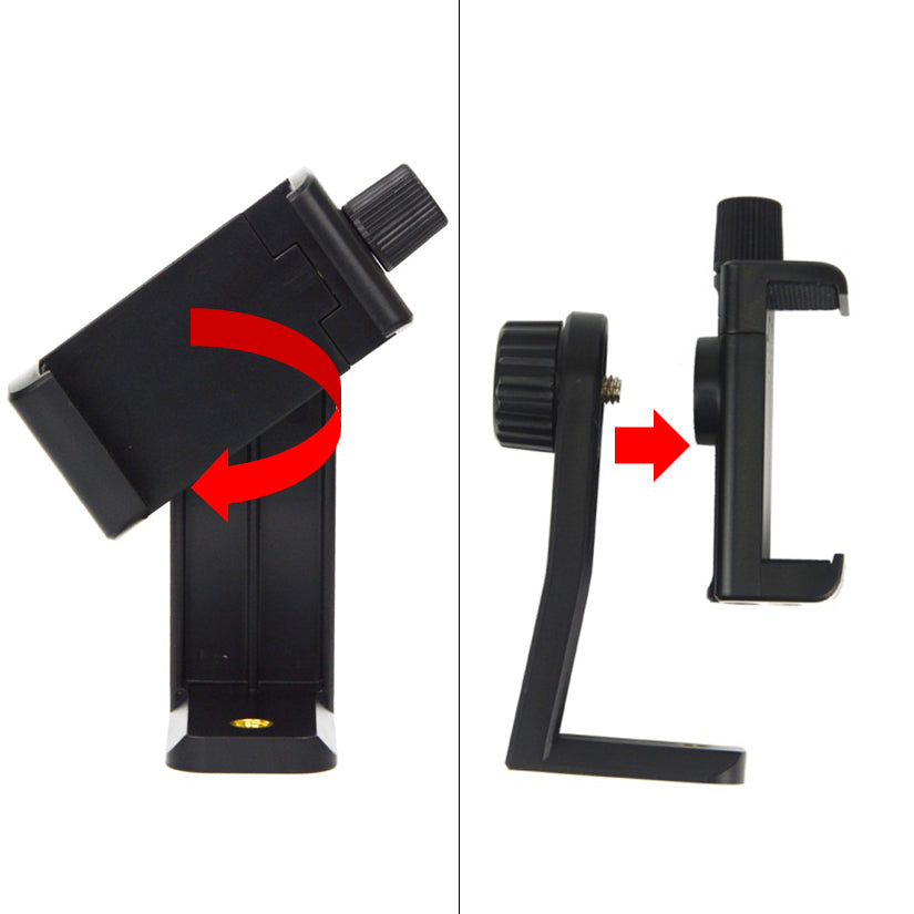 SIOTI Mini Flexible Ball Head Tripod + Cellphone Holder Mount + Adapter