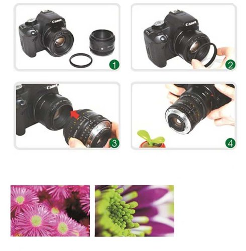 Male to Male Double Coupling Adapter Ring for Camera Lens