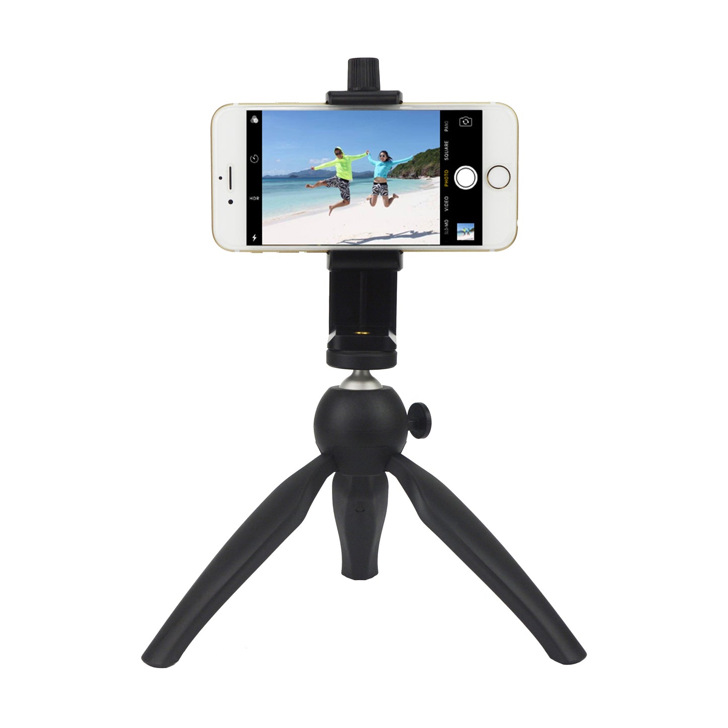 SIOTI Mini Flexible Ball Head Tripod + Cellphone Holder Mount + Adapter