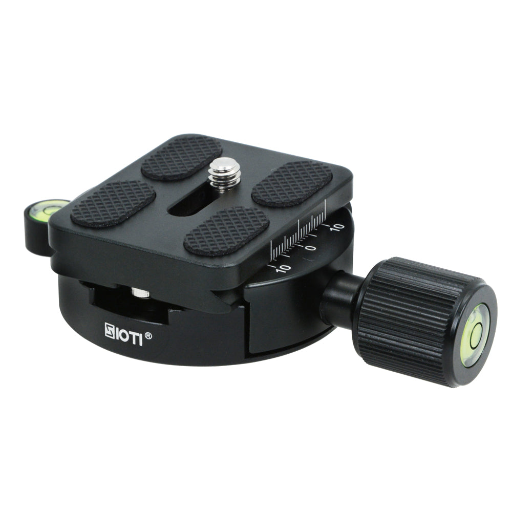 SIOTI Quick Plate Adapter with PU50 Quick Release Plate Compatible with RRS/ARCA Ball Head or Any Tripod Head/Tripod with 1/4" or 3/8" Mount