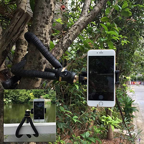 SIOTI Mini Tripod with Adjustable Mobile Phone Bracket