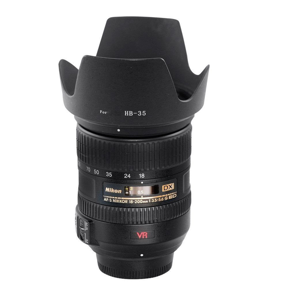 SIOTI HB-35 Lens Hood Dedicated Bayonet for Nikon 18-200mm AF-S Lens