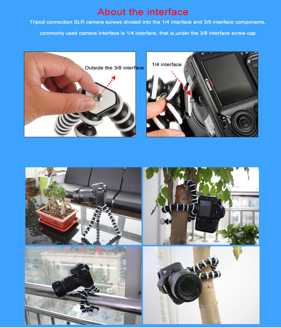 Camera mini Tripods Stand Monopod Flexible Tripod
