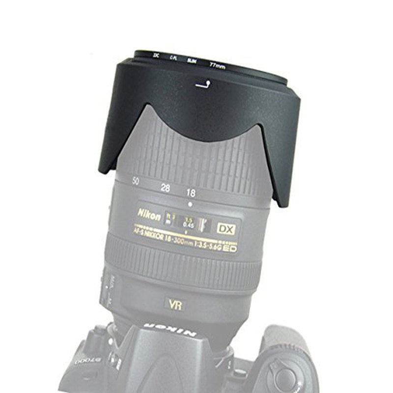 SIOTI HB-58 Bayonet Lens Hood for Nikon AF-S DX NIKKOR 18-300mm f/3.5-5.6G ED VR