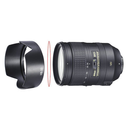 SIOTI HB-32 Lens Hood for Nikon 18-135mm f/3.5-5.6G IF-ED, 18-105mm f/3.5-5.6G ED VR, 18-70mm f/3.5-4.5G IF-ED Nikkor DX Lenses
