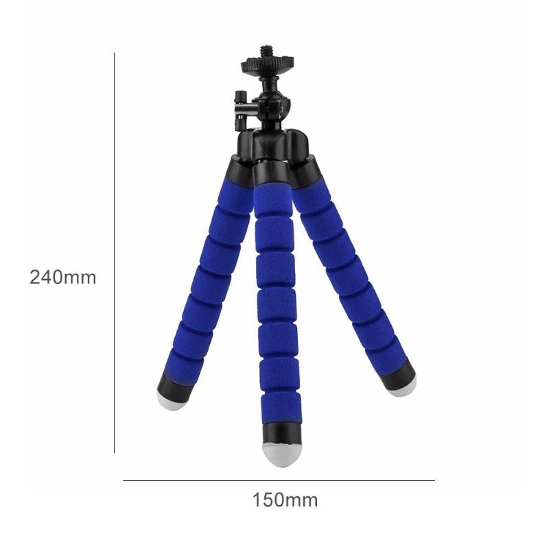 Flexible Mini Tripod with Cellphone Adapter Mount