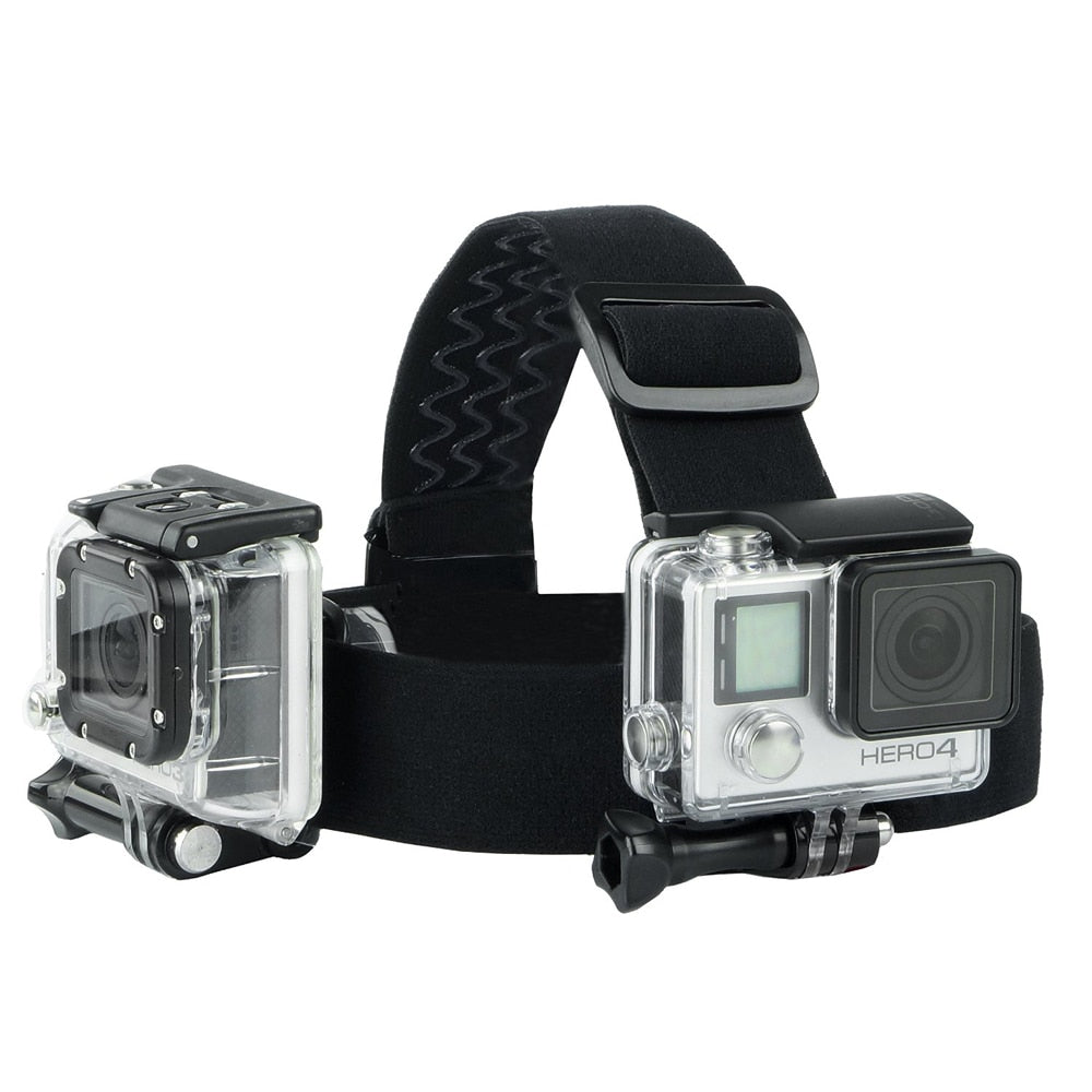 Adjustable Head Strap Mount+Hat Quick Clip Mount+Backpack Clip Mount for Action Camera