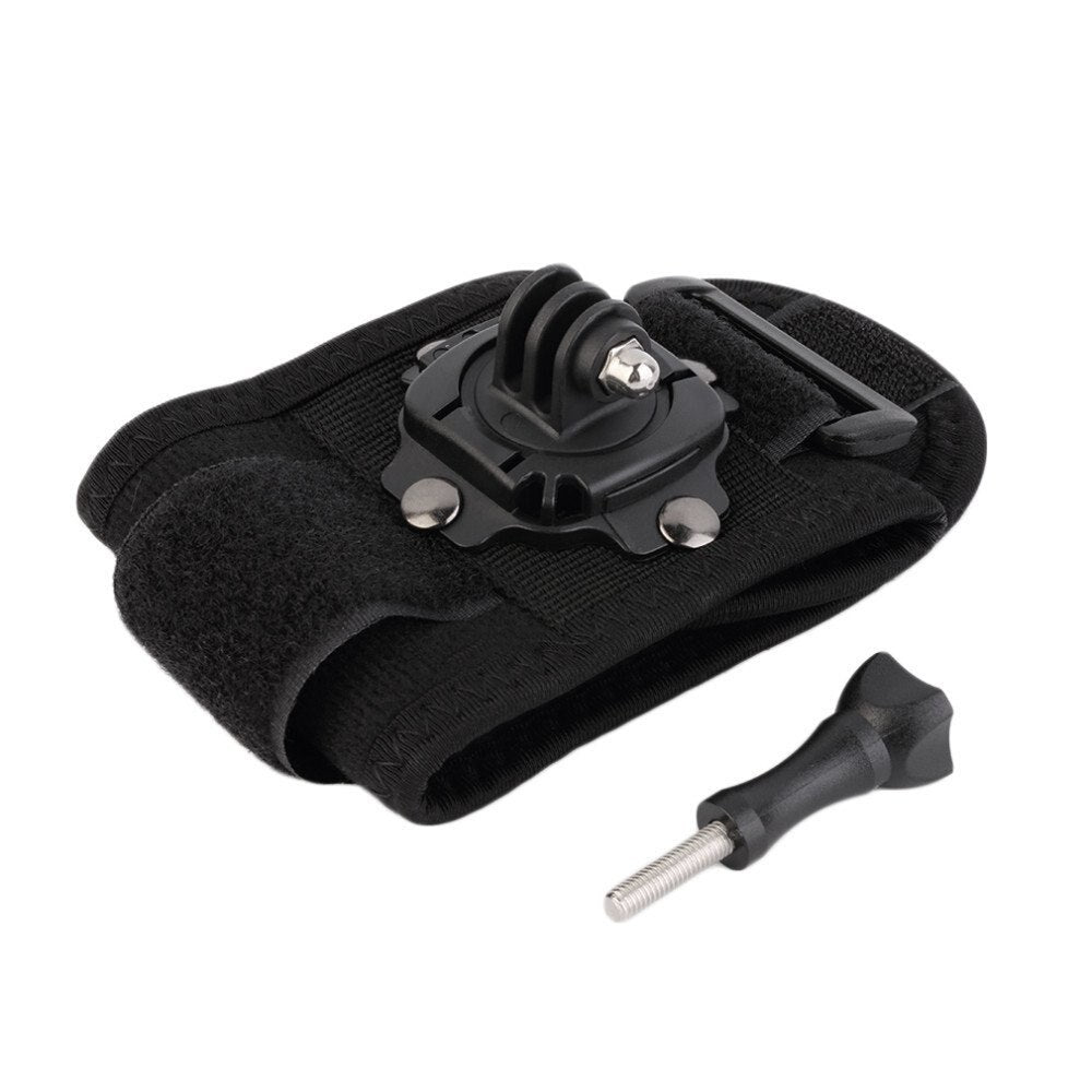 360 Degree Rotating Glove Style Camera Wrist Strap Hand Mount with Screw for Action Camera