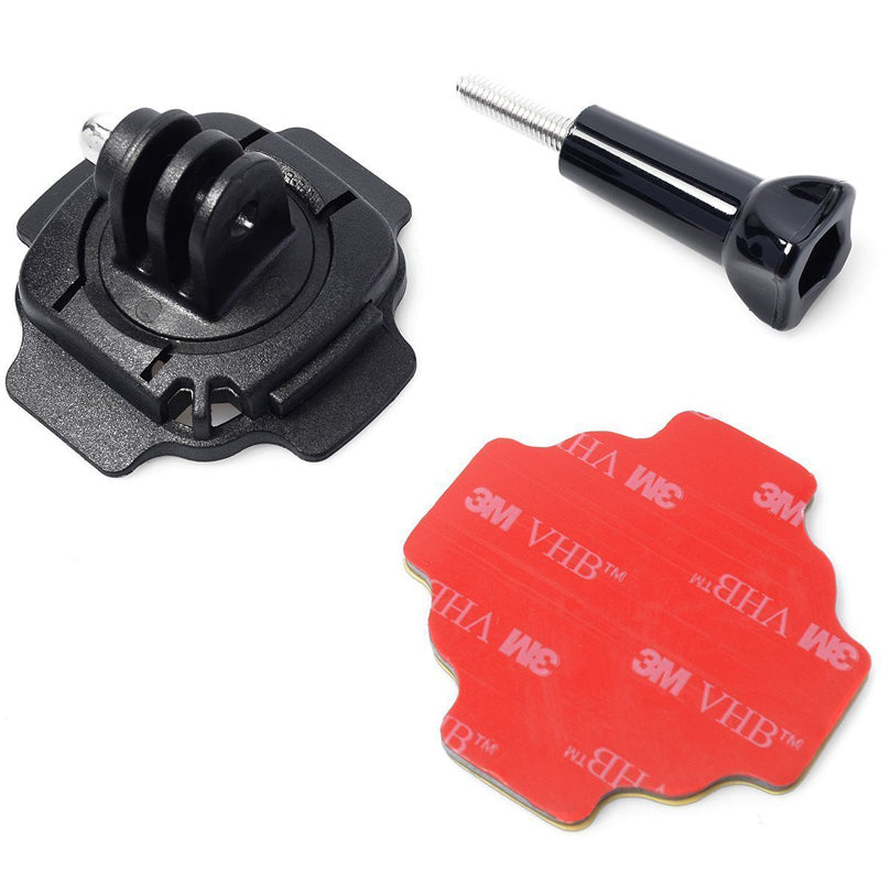 360 Degrees Rotation Helmet Extension Arm Monopod Mount+Buckle Basic Mount+Sticker+Screw for Action Camera