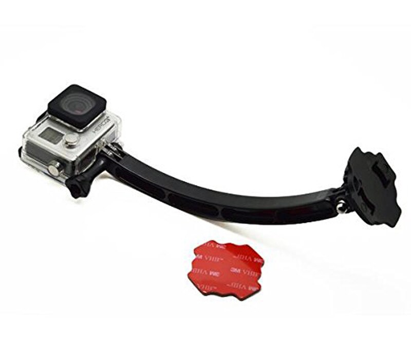360 Degrees Rotation Helmet Extension Arm Monopod Mount+Buckle Basic Mount+Sticker+Screw for Action Camera