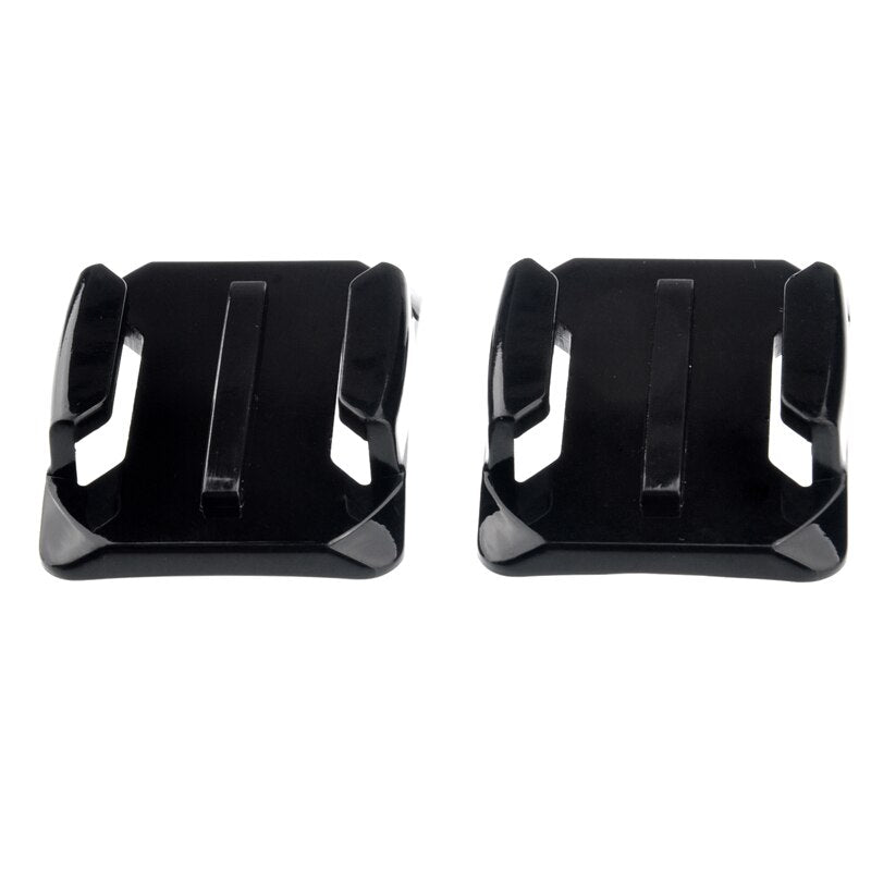 2pcs Flat Mounts & 2pcs Curved Mounts with 3M adhesive pads for Action Camera