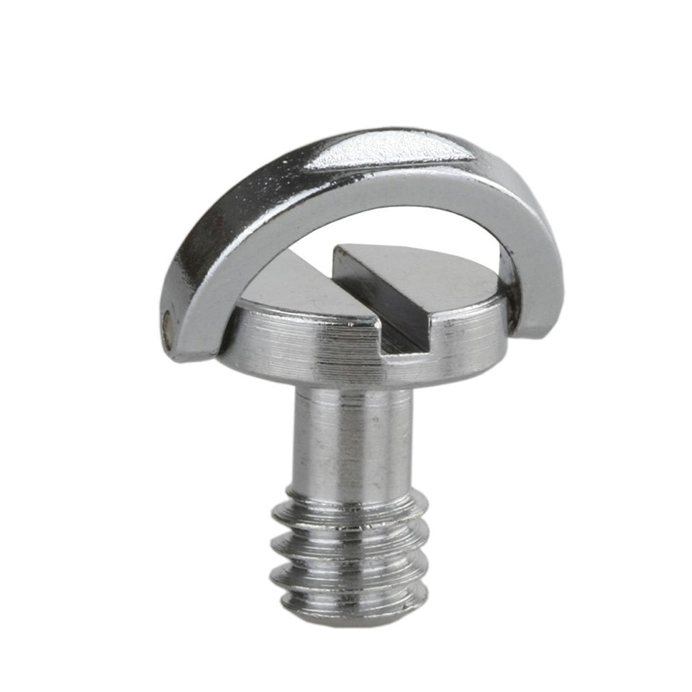 Stainless Steel D Shaft D-ring 1/4" Camera Screw