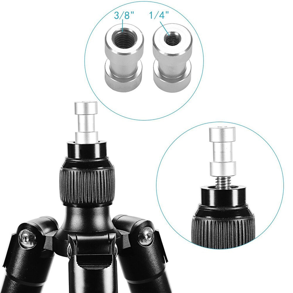 1/4" 3/8"Metal Threaded Screw Converter Adapter
