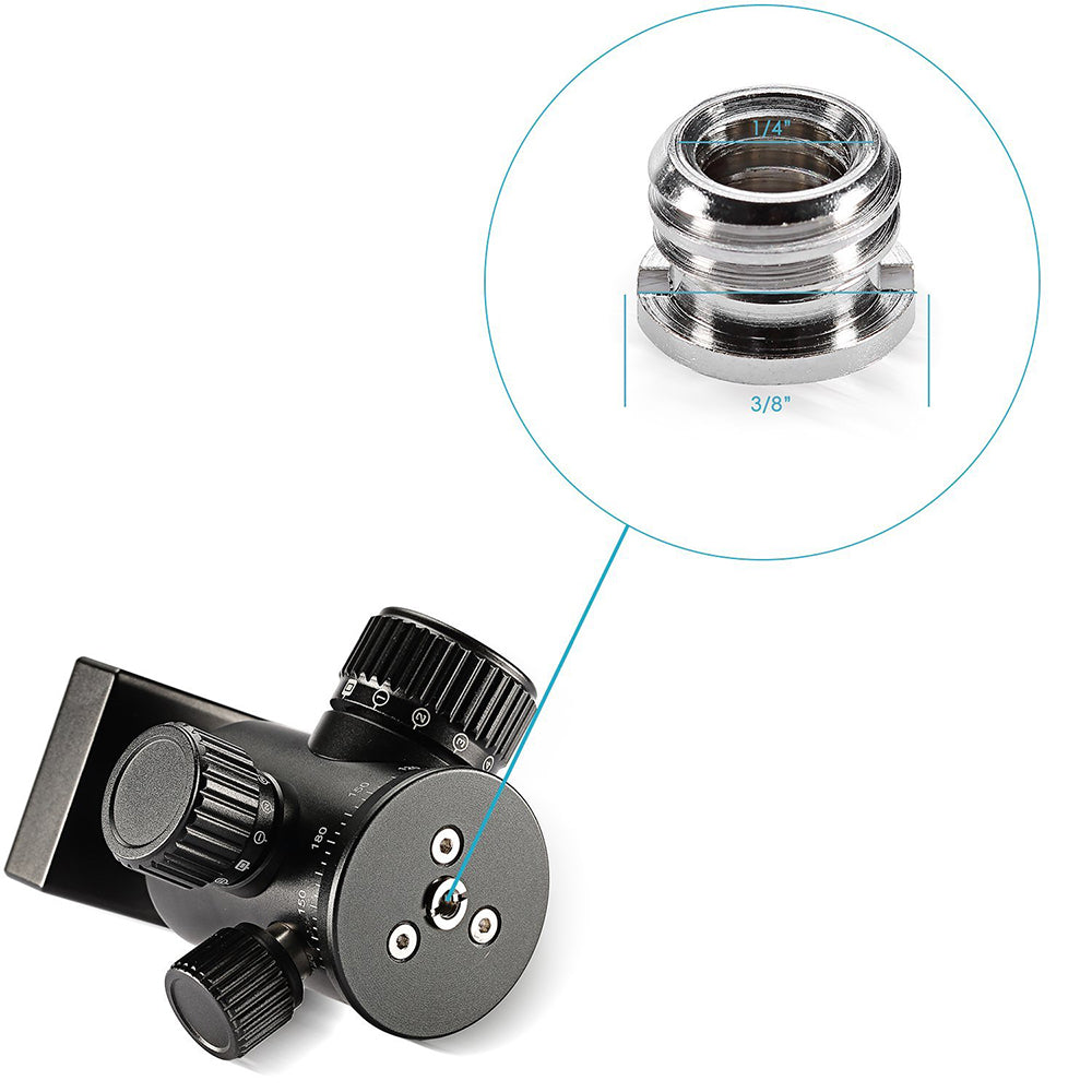 1/4" 3/8"Metal Threaded Screw Converter Adapter