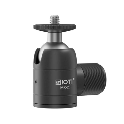 SIOTI Tripod Mini Ball Head Tripod Mount Head-Metal Ballhead 360° Pan 90° Tilt Tripod Mount with 1/4" Screw for Digital Camera/Compact DSLR/Cell Phone/Monopod/Gopro/Light Stand/Light House