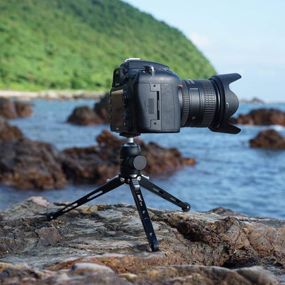 SIOTI Ultra Mini Ball Head Mount with Hot Shoe, Compatibale with Digital Camera/Microphone/Smart Phone/Action Camera/Flash/LCD (Mini Ball Head MX20)
