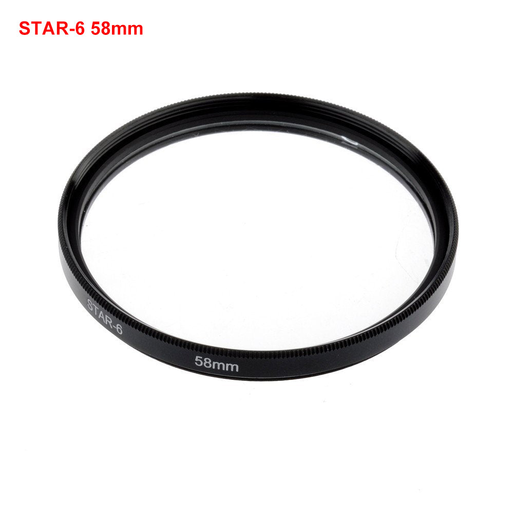 SIOTI Optical 4 6 8-Point Star Cross Filter Twinkle Effect for Standard Camera Lens