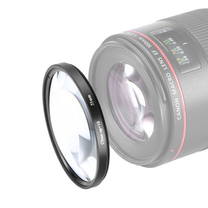 Close Up Macro Lens Filter(+1 / +2 / +4 / +10) Diopter Filters Set for Camera Lens