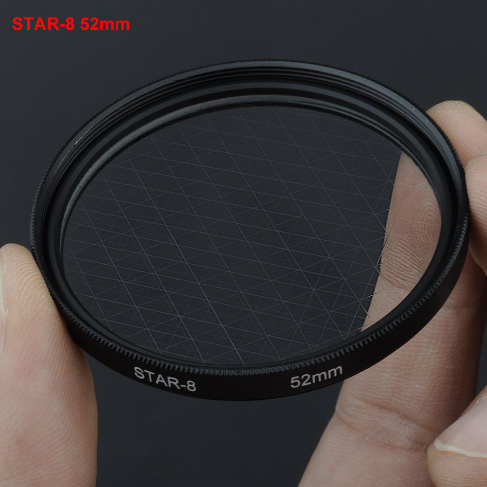 SIOTI Optical 4 6 8-Point Star Cross Filter Twinkle Effect for Standard Camera Lens