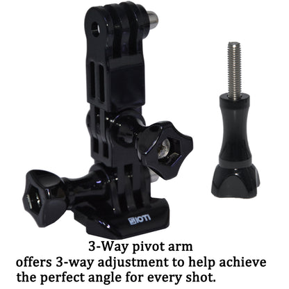 SIOTI Adjustable Chest Mount Harness + 3-Way Pivot Arm