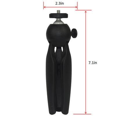 SIOTI Mini Flexible Ball Head Tripod + Cellphone Holder Mount + Adapter