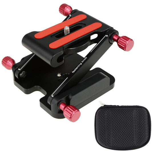 Z-shaped Aluminum Alloy Foldable Camera Desktop Holder Quick Release Plate Tilt Head for Camera