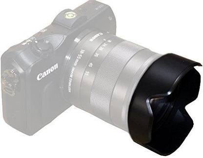SIOTI EW-54 Bayonet Lens Hood for the Canon EF-M 18-55mm f/3.5-5.6 IS STM Lens