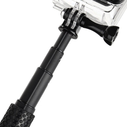 Aluminum Extendable Pole Stick Telescopic Handheld Monopod with Mount Adapter for Action Camera