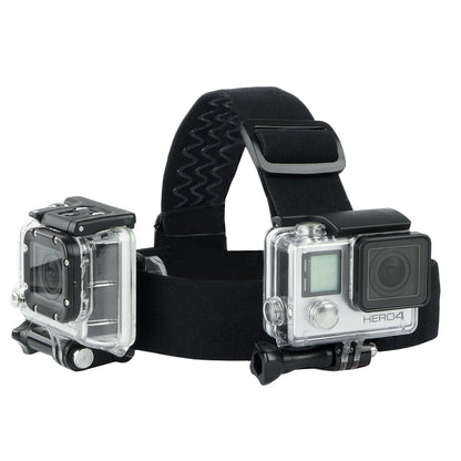 Adjustable Head Strap Mount+Hat Quick Clip Mount+Backpack Clip Mount for Action Camera