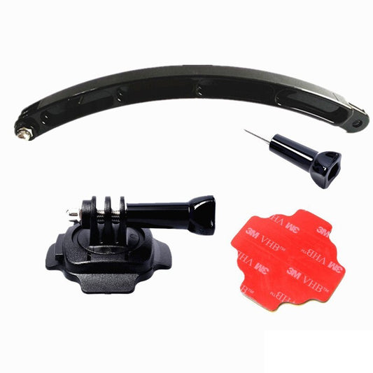 360 Degrees Rotation Helmet Extension Arm Monopod Mount+Buckle Basic Mount+Sticker+Screw for Action Camera