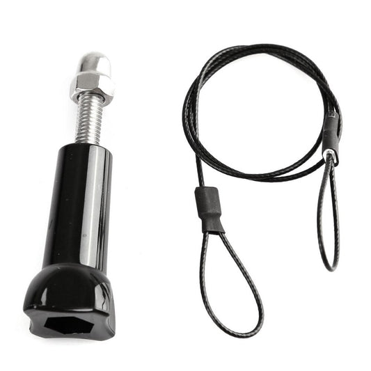 30cm Stainless Steel Lanyard&Tether with Screw for Action Camera