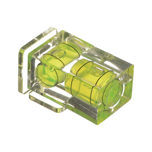 Two-Axis Hot-Shoe Bubble-Spirit Level for Cameras