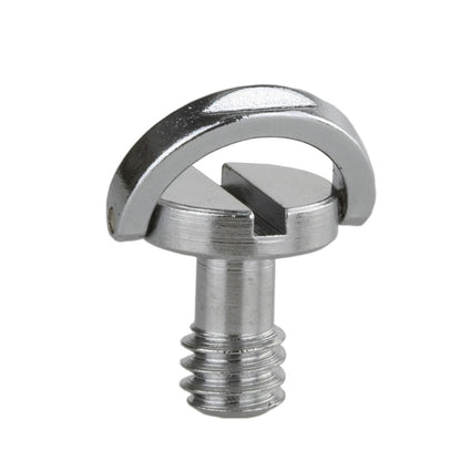 Stainless Steel D Shaft D-ring 1/4" Camera Screw