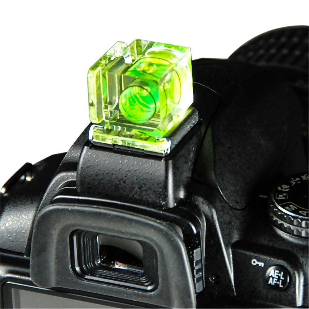 One-Axis Hot-Shoe Bubble-Spirit Level for Cameras