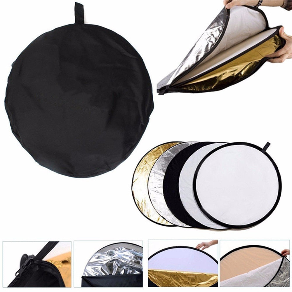 5 in 1 Collapsible Multi-Disc Photograph Round Light Reflector