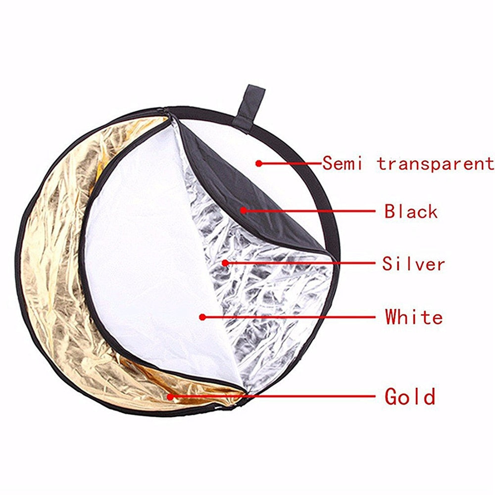 5 in 1 Collapsible Multi-Disc Photograph Round Light Reflector