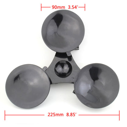 Car Window Triple Sucker Suction Cup Mount