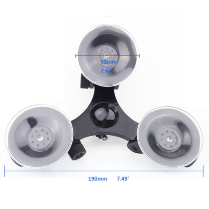 Car Window Triple Sucker Suction Cup Mount