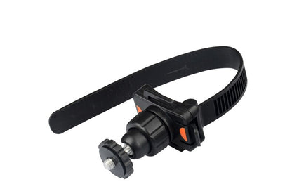 Helmet Bicycle Zip Mount Strap Tripod Holder with Adapter Mount